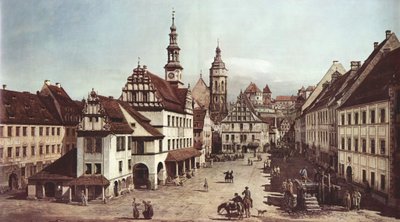 The Marketplace of Pirna by Bernardo Bellotto
